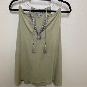 Be Cool Olive Green Tank Top
